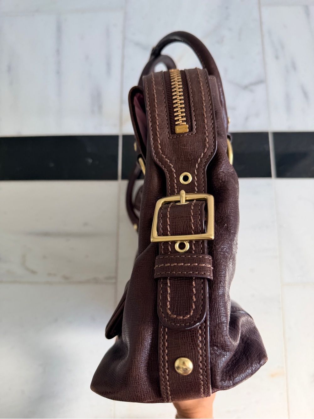 Coach Addison Spectator Brown Leather Tote - Picture 5 of 16